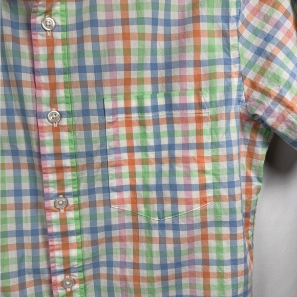 J.Crew Flex Short Sleeve Button Up Shirt Plaid S - Picture 3 of 5